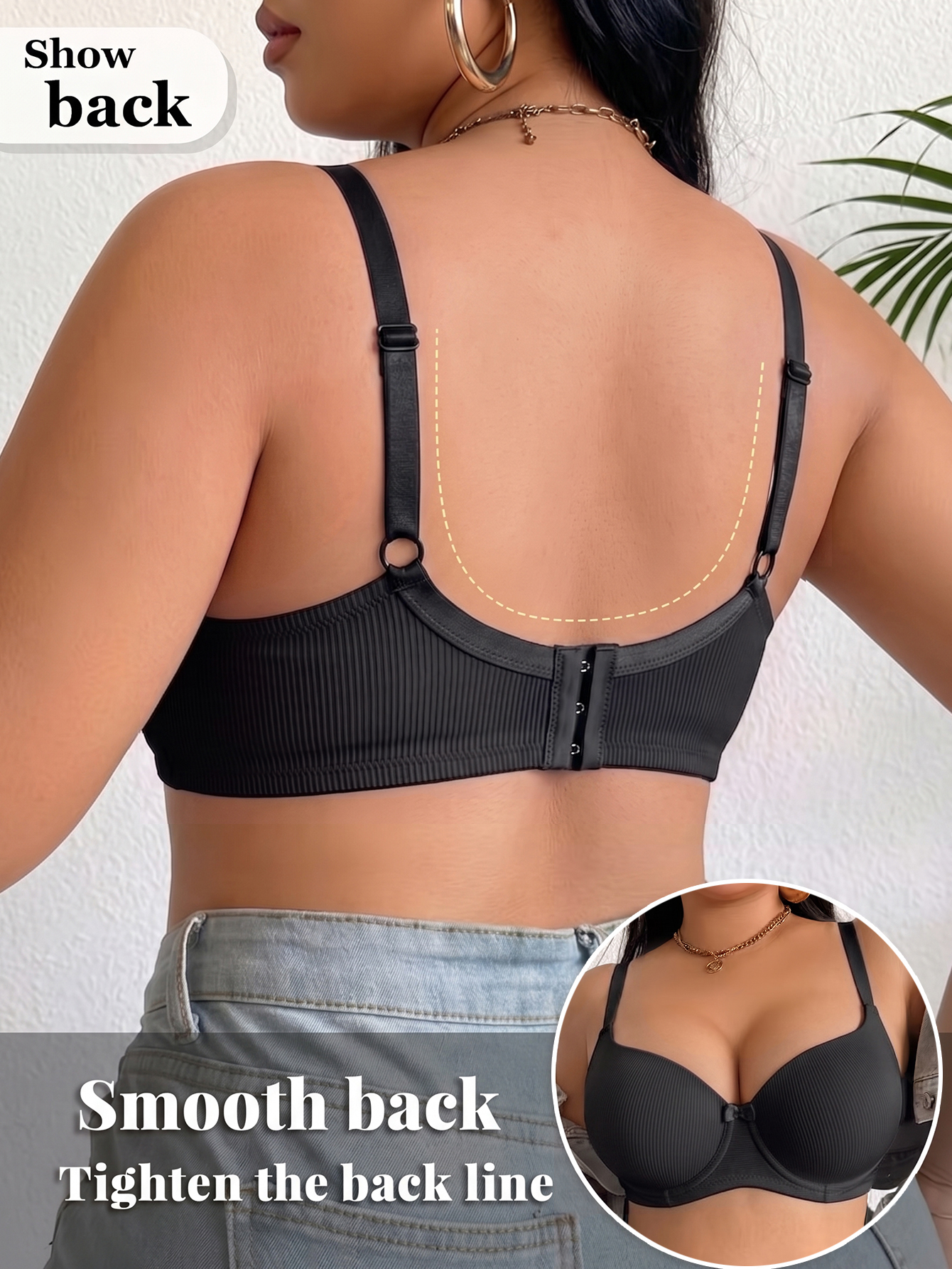 Plus Size Women Bra Thin Cup U - Push Up Bra Padded recensione e prezzo