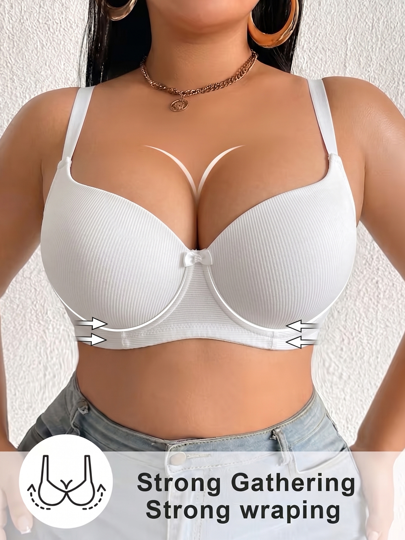 Plus Size Women Bra Thin Cup U - Push Up Bra Padded recensione e prezzo