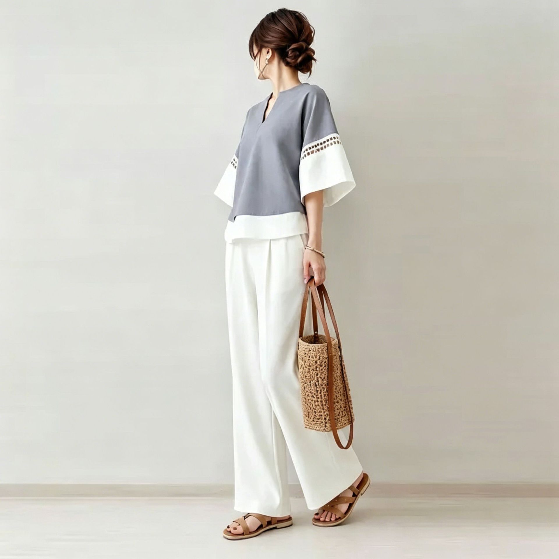 2026 New Two-piece Set: V-neck - Robe Silk Women recensione e prezzo