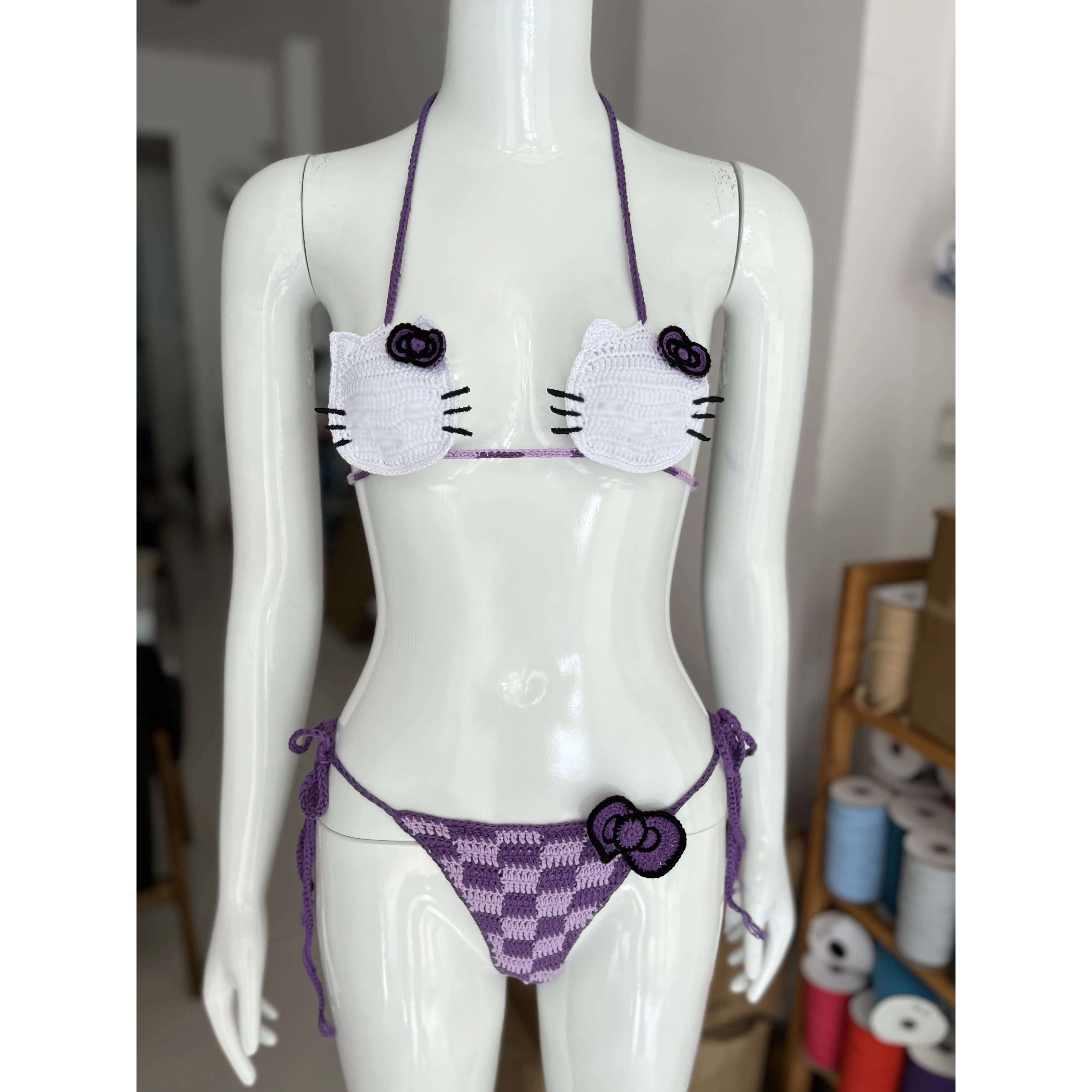 Hello Kitty Bikini Set Lady's  - Thong Bikini Women recensione e prezzo