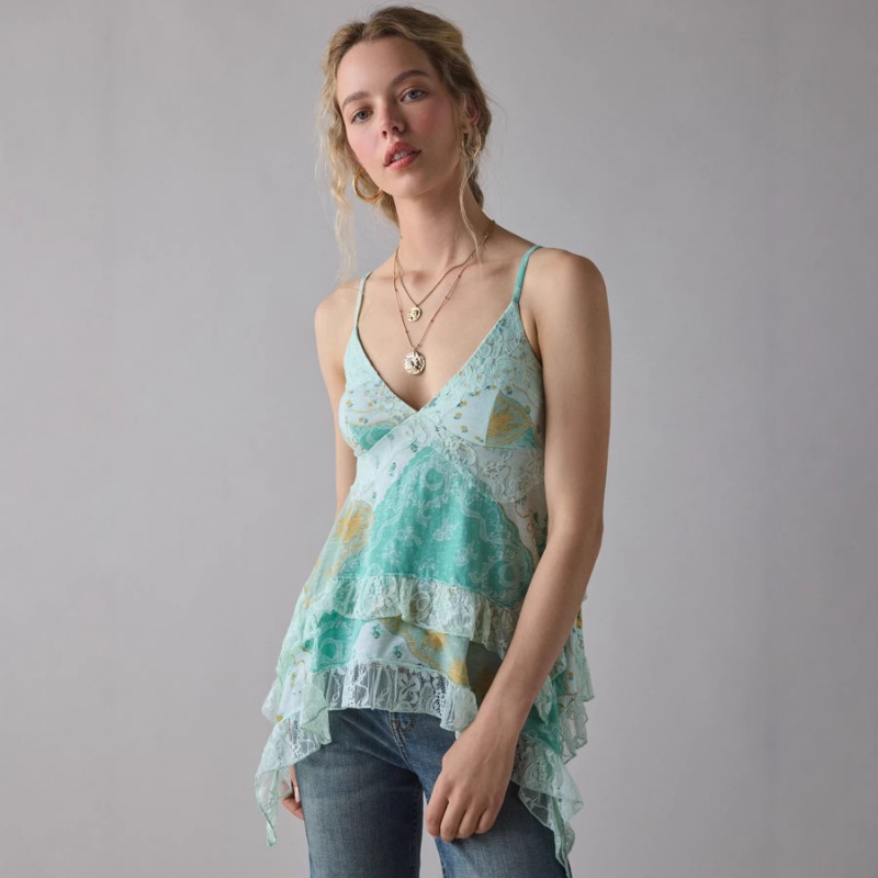 Vintage Floral Chiffon Cami To - Cami Top Lace recensione e prezzo