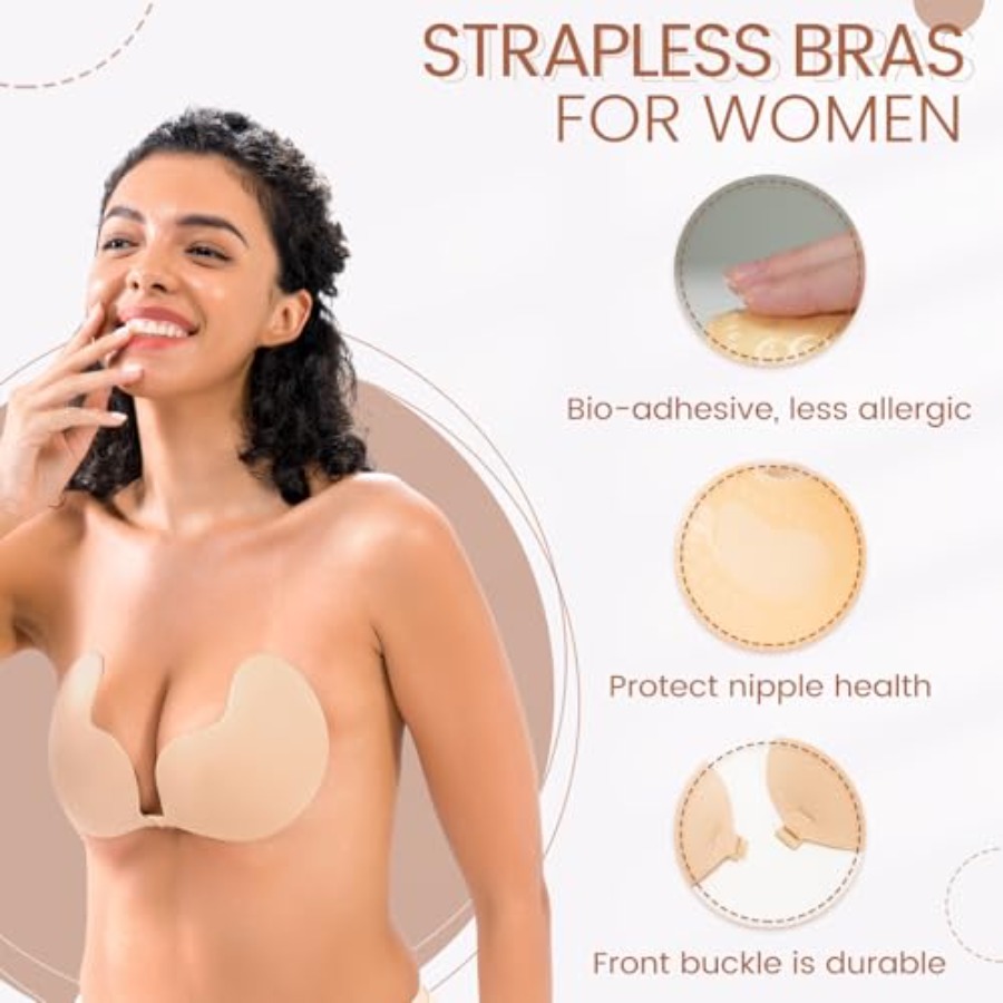 Sticky Bra Backless Adhesive S - Strapless Bra Backless recensione e prezzo