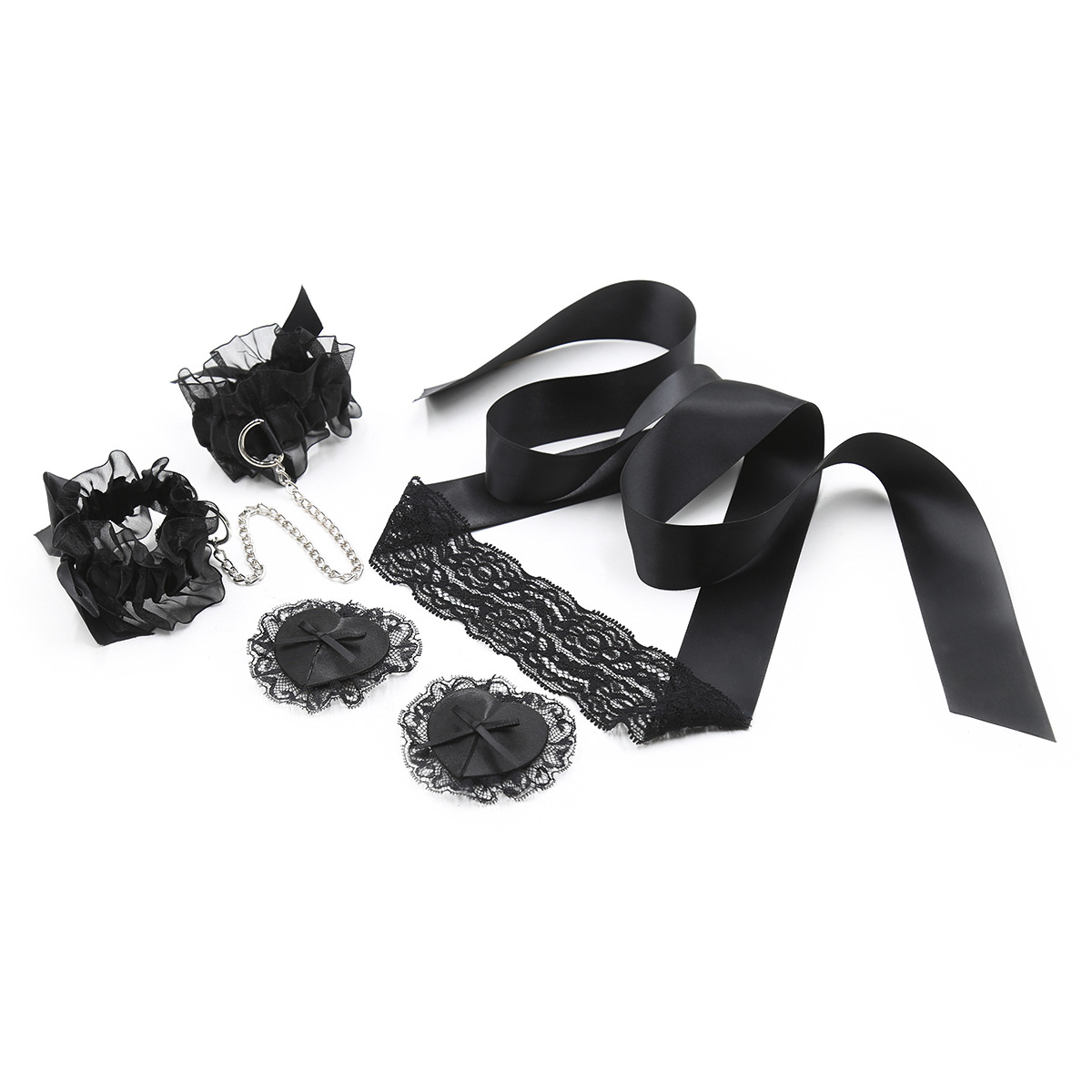 Lace Sex Toy Set Adult Handcuf - Nipple Cover Pasties recensione e prezzo