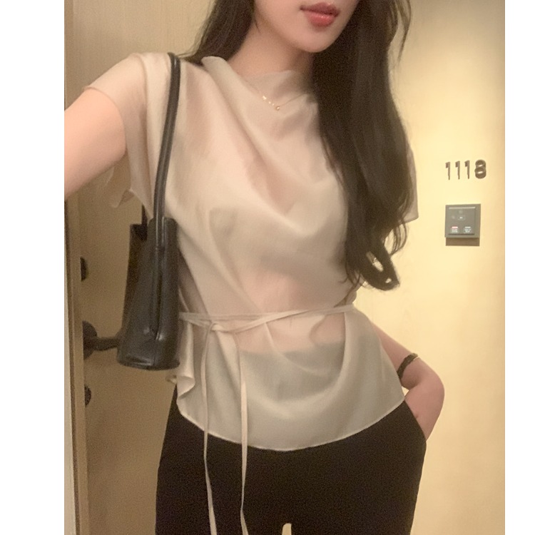 Summer Short Sleeve Shirt Wome - Corset Waist Cinch recensione e prezzo