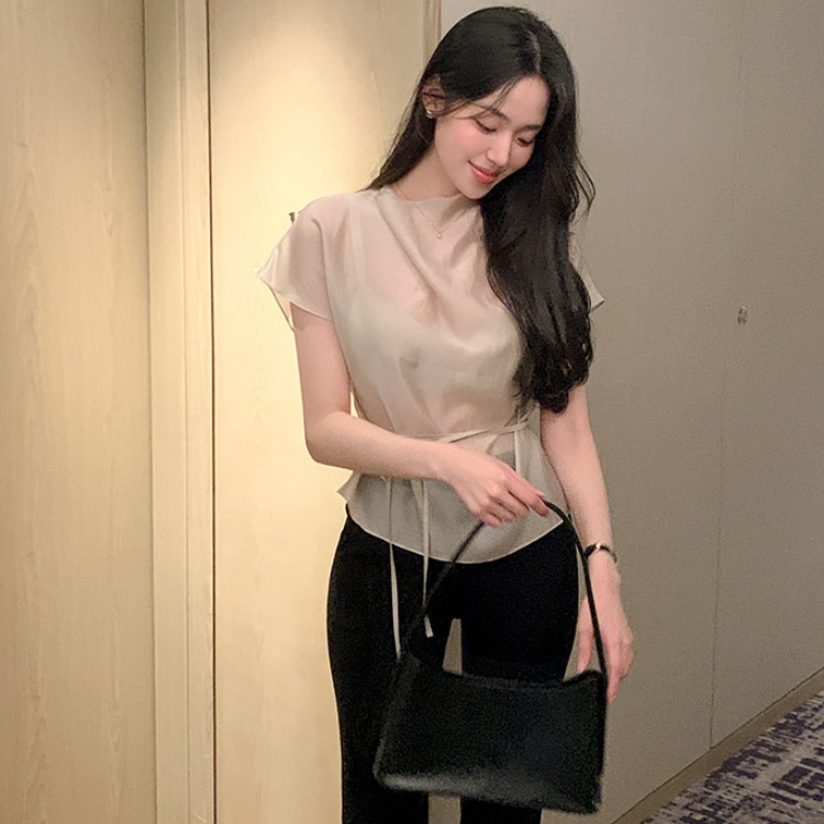 Summer Short Sleeve Shirt Wome - Corset Waist Cinch recensione e prezzo