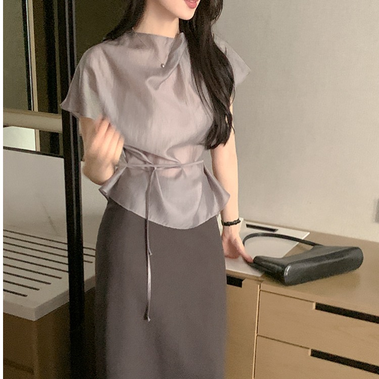 Summer Short Sleeve Shirt Wome - Corset Waist Cinch recensione e prezzo