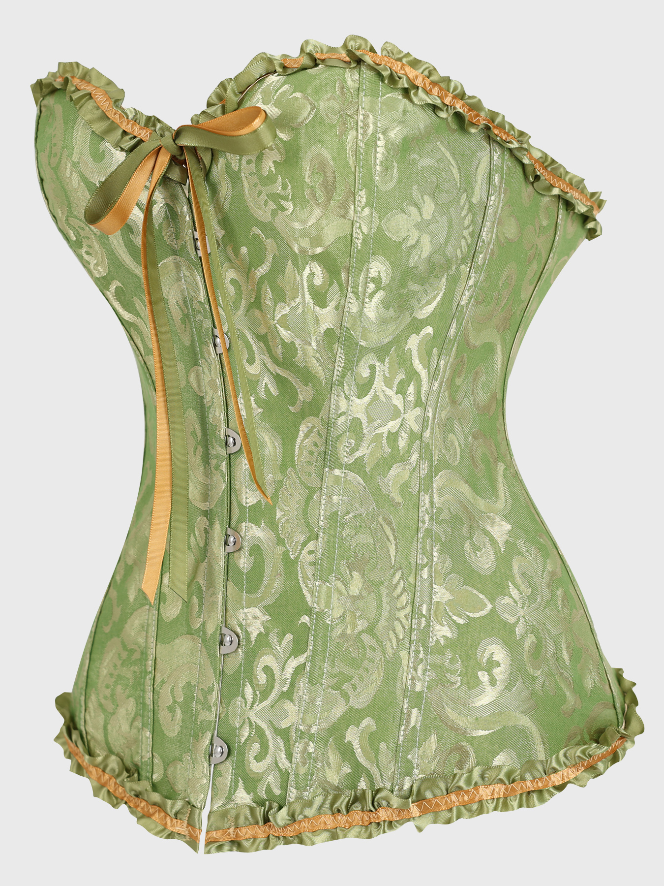 Olive Green Victorian Brocade  - Corset Waist Cinch recensione e prezzo
