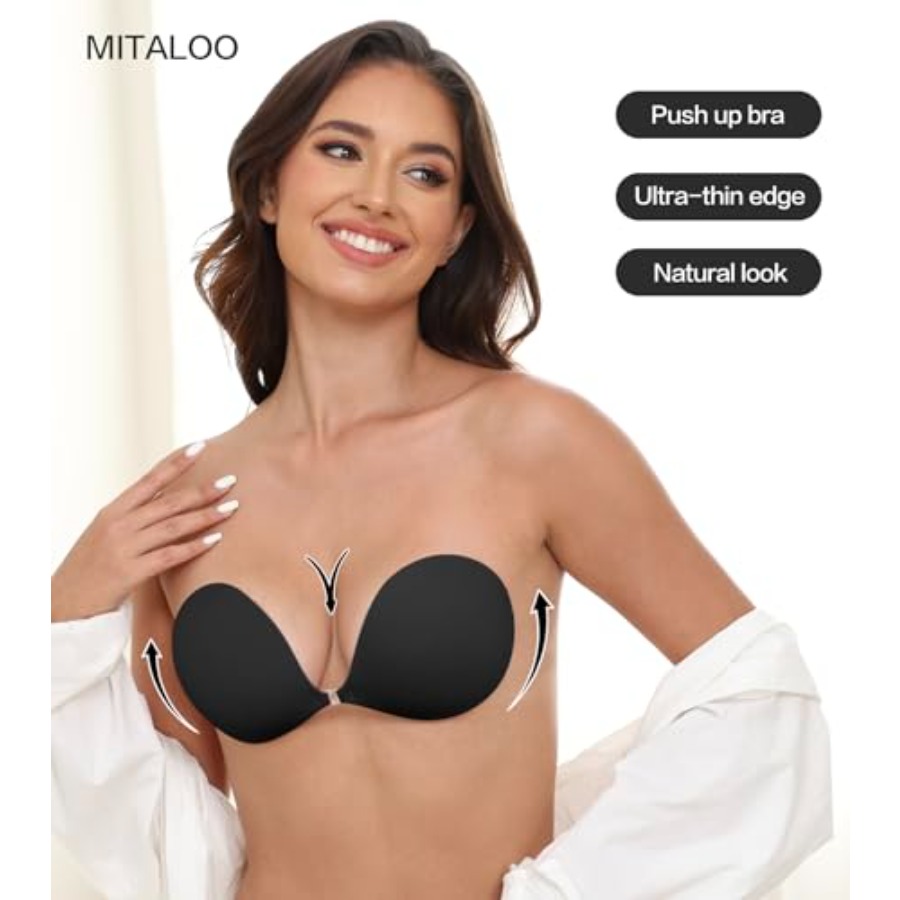 MITALOO Adhesive Bra Invisible - Strapless Bra Backless recensione e prezzo