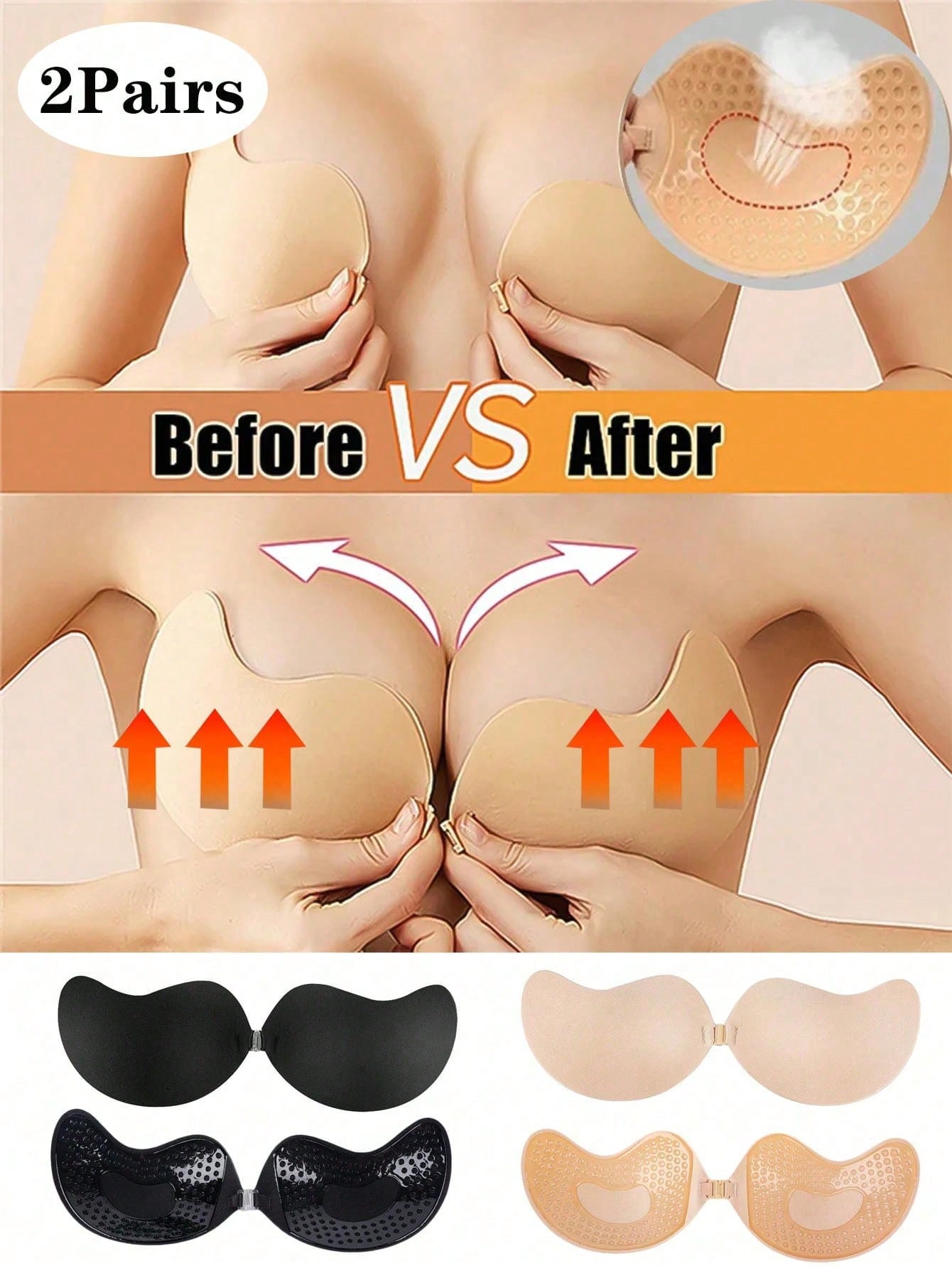 2-pack Women's Self-Adhesive I - Push Up Bra Padded recensione e prezzo