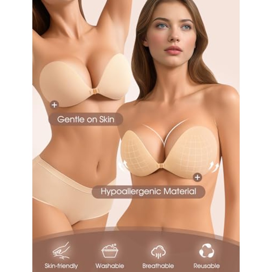 Sticky Bra Push Up Strapless A - Strapless Bra Backless recensione e prezzo