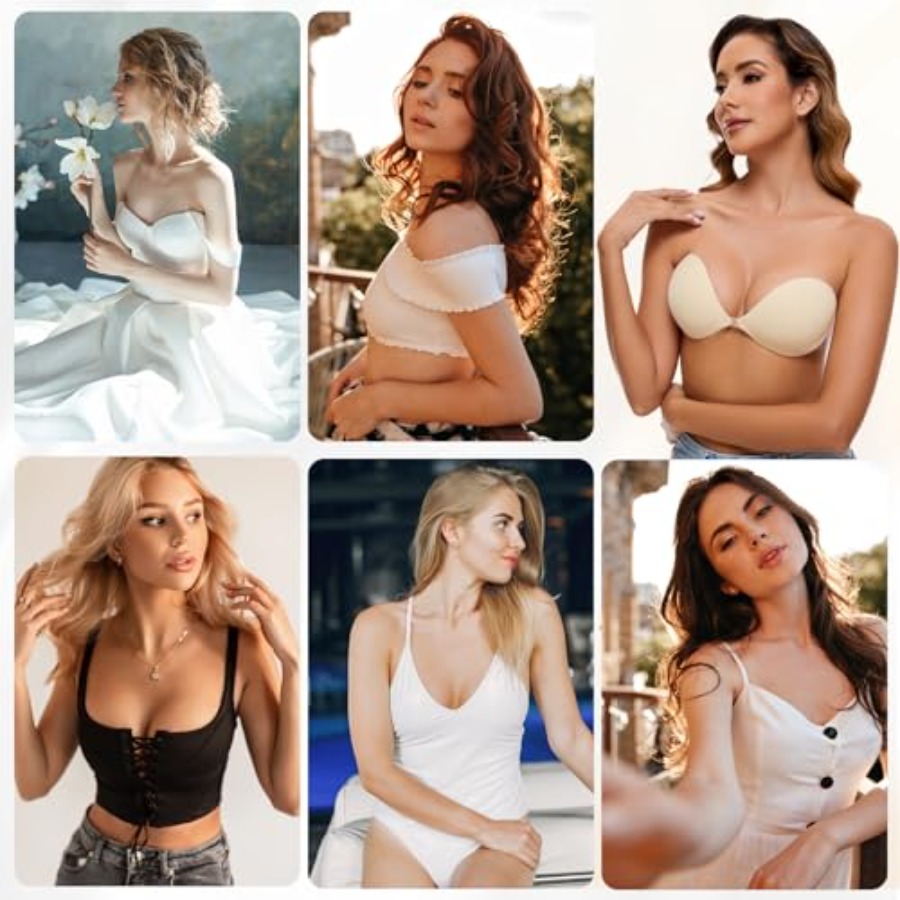 RELIRELIA Women's Sticky Self  - Strapless Bra Backless recensione e prezzo
