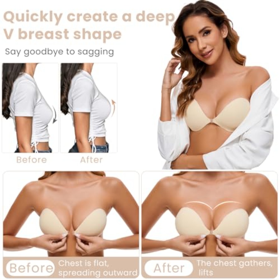RELIRELIA Women's Sticky Self  - Strapless Bra Backless recensione e prezzo