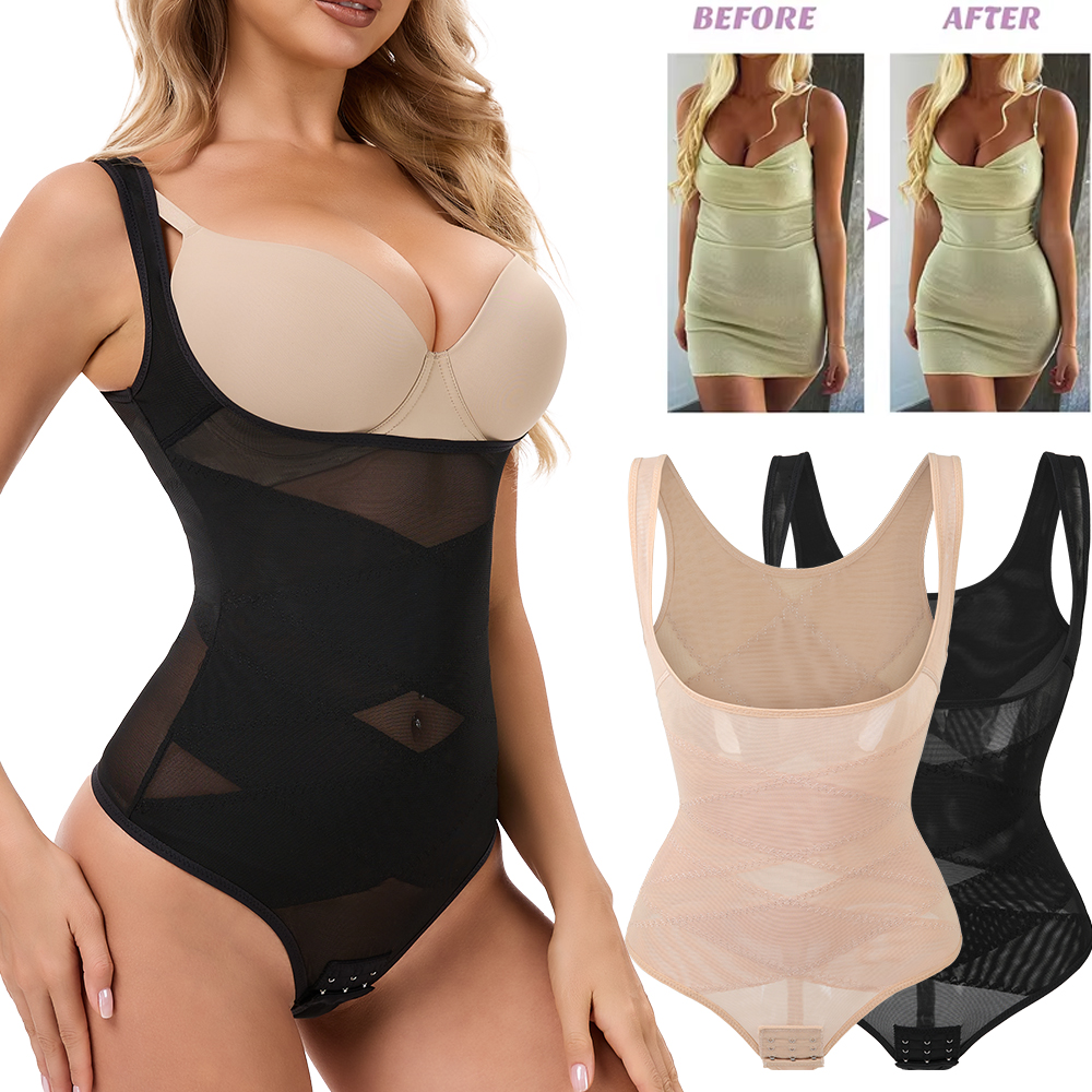 Mesh Thongs Bodysuit Shapewear - Shapewear Bodysuit Firm recensione e prezzo