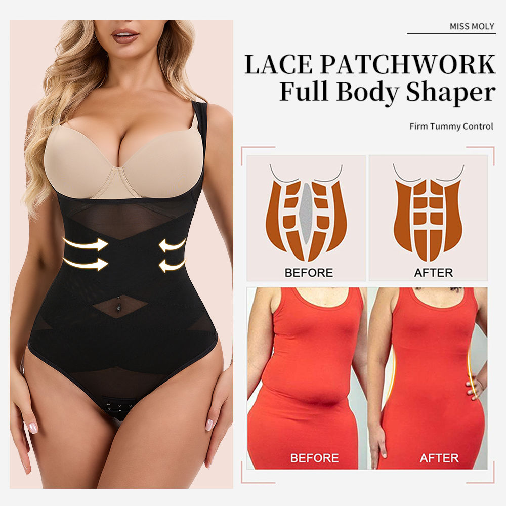 Mesh Thongs Bodysuit Shapewear - Shapewear Bodysuit Firm recensione e prezzo
