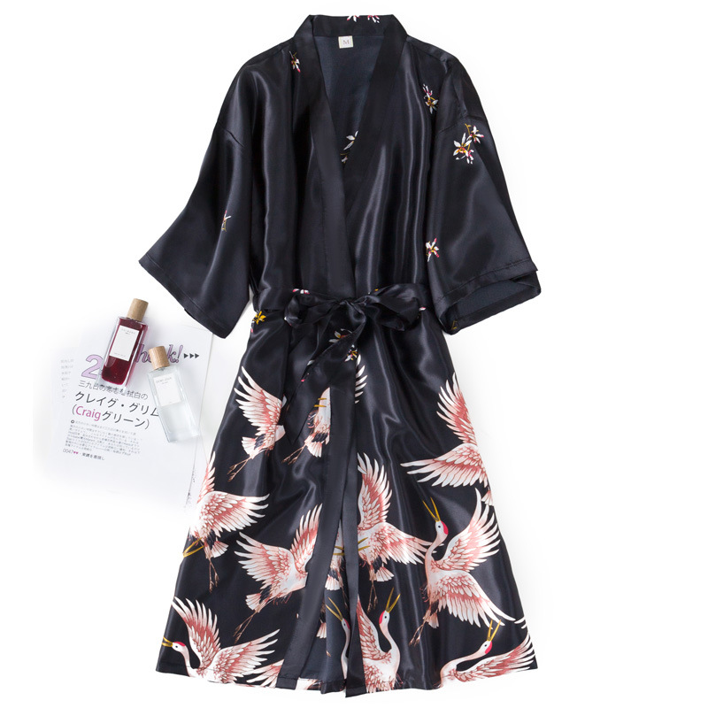 Burgundy Women 2PCS Faux Silk  - Robe Silk Women recensione e prezzo